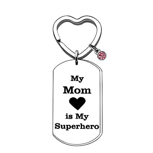 School/Home Personalised SUPER HEREOS Keyring Bag Tags Colour Add Name